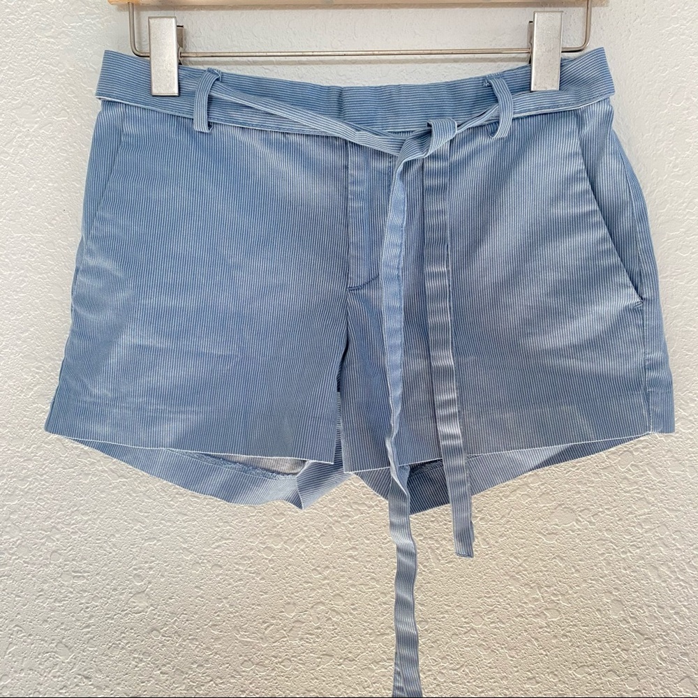 Banana Republic Blue Striped Belt Short Size 0P